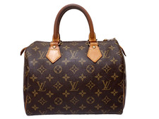 Louis Vuitton Monogram Speedy 25 Purse Bag M41528 Brown Pre-Owned SD1905