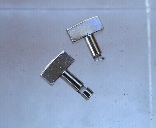 Nos nickel plated brass - plated, pair