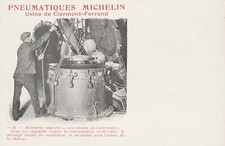 63 postcard No. 21 Michelin tyres factory clermont-ferrand pots