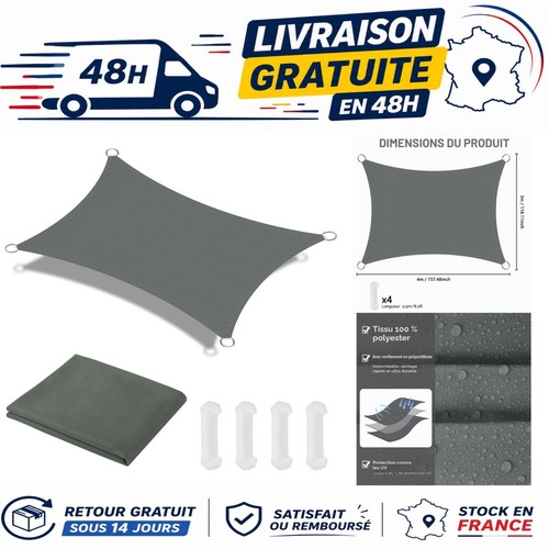 Voile ombrage rectangulaire - voile,