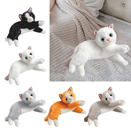 Peluche chat réaliste douce - réaliste,