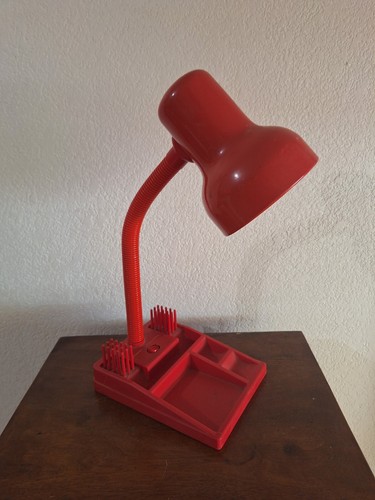 Vintage lampe rouge bureau - , ou