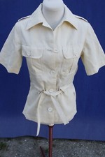 Veste saharienne femme beige