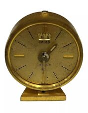 Vintage Jaeger Recital Swiss Made Travel Alarm Clock with 8 Day