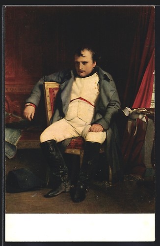 Carte postale napoléon assis - postale,