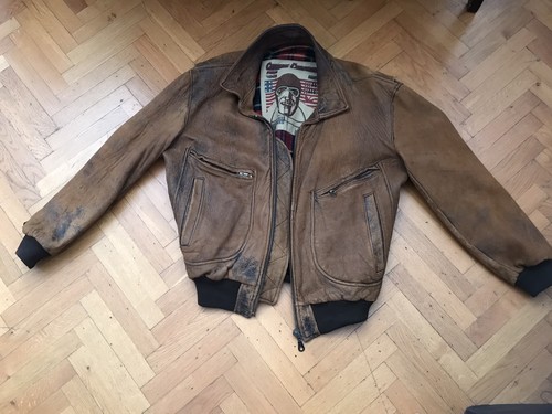 Blouson cuir chevignon - blouson, old
