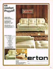 ADVERTISING ADVERTISING 094 1966 ERTON armchairs sofa bed SAVANNAH