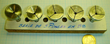 JEU COMPLET DE 5 PINCES ENTONNOIRS POUR TOUR HORLOGER EN DIAMETRE DE 8MM (B8)