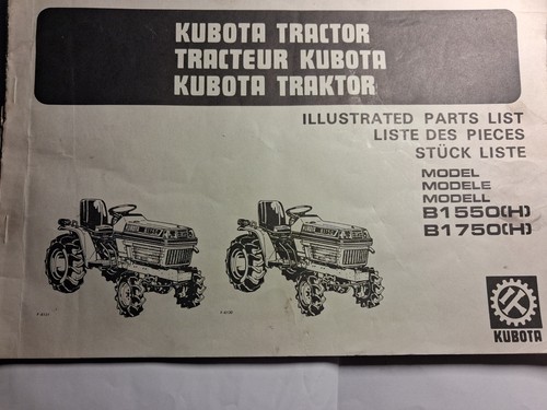 Catalogue pieces kubota - pieces, b1550