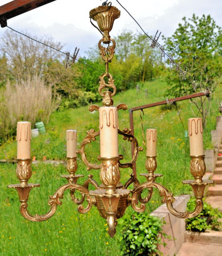 Lustre lampes en - lampes, bronze