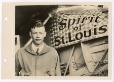 Charles Lindbergh 1927 Photo Spirit of St. Louis Aviation History