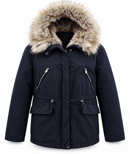 Zara trafaluc parka femme bleu - parka,