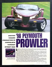 1998 Plymouth Prowler Convertible Road Test Technical Data Photos Review Article