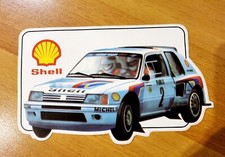 sticker SHELL Peugeot Talbot 205 GTI 205 turbo 16 T16 rally sticker 1983