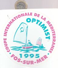 Sticker. Sport. Sailing. OPTIMIST. Mediterranean International Cup. Fos. 95