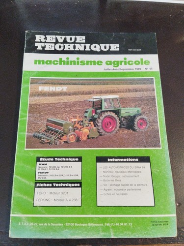 Revue technique machinisme - revue,
