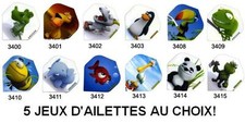 AU CHOIX 5 jeux = 15 ailettes