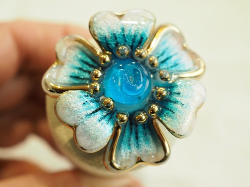 Broche ancienne emaux limoges - emaux,