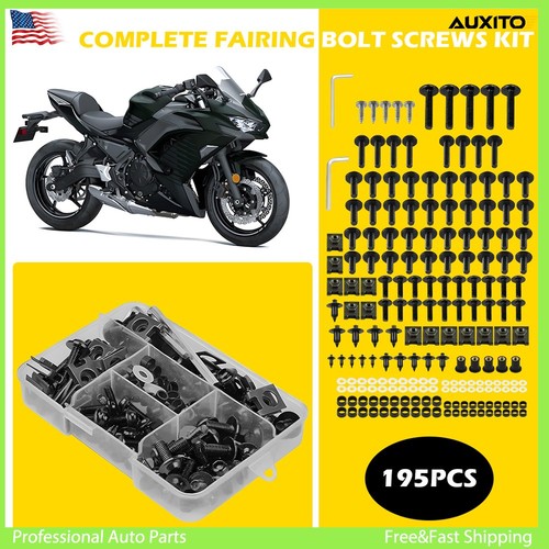 Black complete bolts fairing - black,