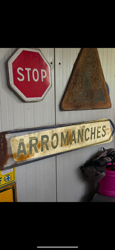 Panneau signalisation ancien - panneau,