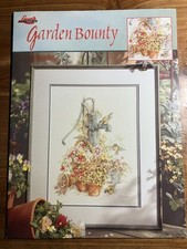 Lanarte Garden Bounty Cross Stitch Pattern  Leisure Arts Water Pump Flowers