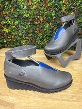 Loints of Holland Selena Ankle Strap Wedge Mary Jane Gray Women EUR 39 US 8-8.5