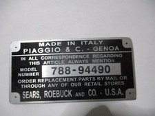 Panneau Type Scooter Vespa