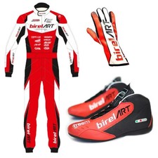 BIREL ART Go Kart Racing Suit Set – CIK FIA Level2 Wear/Outfit, Shoes & Gloves