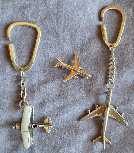 Lot porte clé avion argent - porte,