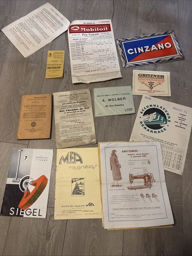 Lot documents publicités - publicités,