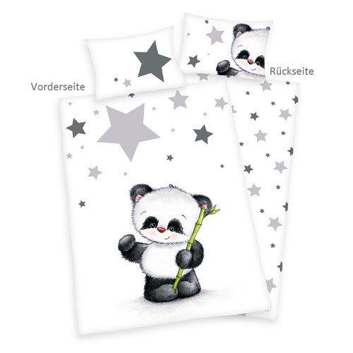 Linge lit bébé panda - linge,