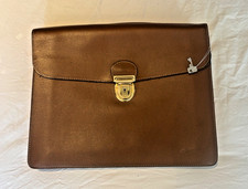 Cartable Gérard Henon Paris – Cuir Marron – Vintage – Avec Clé – Jamais Utilisé