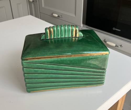 Boite art deco - en, faience