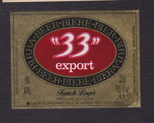 Old alcohol label BN127698 beer France 33 export 