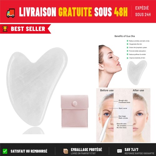 Gua sha pierre jade naturel - jade,