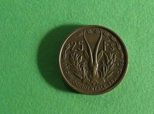 French West Africa Coin. 25 francs 1956