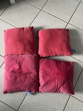 Lot de 4 coussins rouge 30x30