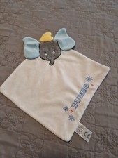 doudou plat Dumbo l'éléphant blanc bleu DISNEY CARTOON CLUB 