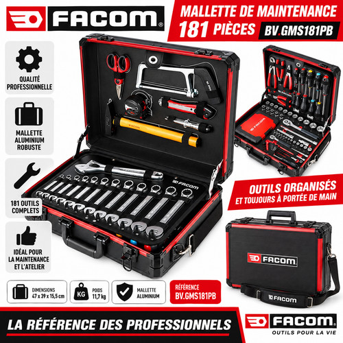 Mallette facom 181 pièces - 181,
