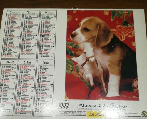 Calendrier ptt almanach du - ptt, ,