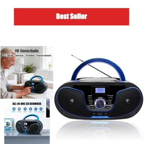 Boombox lecteur portable - cd,