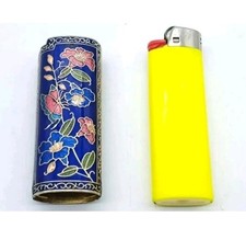 LIGHTER HOLDER BIC/COVER-IN METAL-LIGHTER-LIGHTER-LIGHTER-MECHERO-VINTAGE