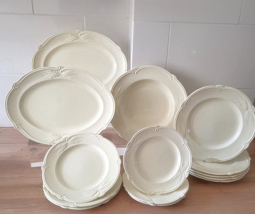 Gien service rocaille - rocaille, blanc