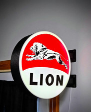 Enseigne Lion Gasoline -