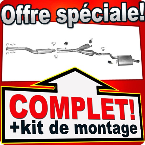 Ligne pot échappement pour - pot,