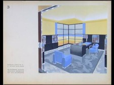 JACQUES MEISTERMANN, BUREAU A EPINAY - 1930 - POCHOIR, ART DECO