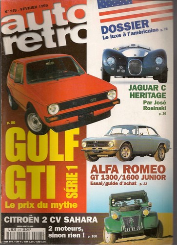 Auto retro 218 golf gti - auto,