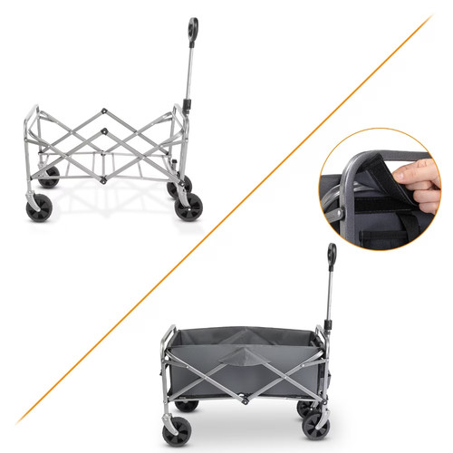Chariot pliable roulettes - à,