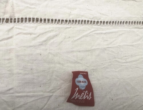 Drap ancien neuf ajouré - drap,