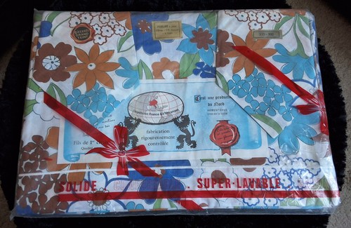 Ancienne parure drap - lit, d'